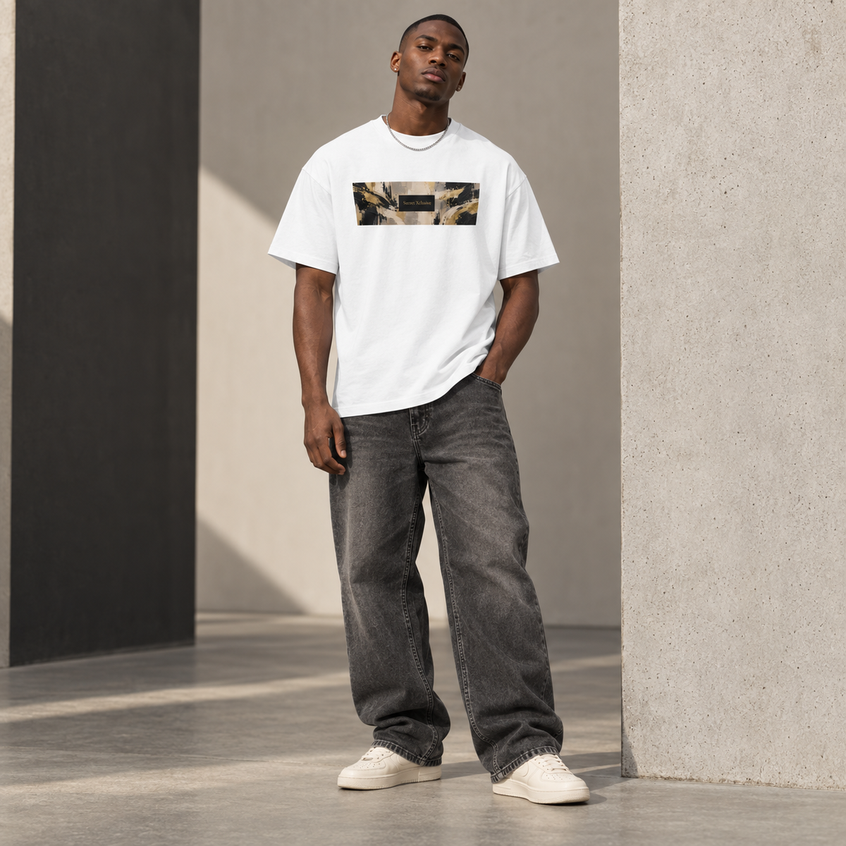 Camiseta Boxy Box Logo | Secret Xclusive