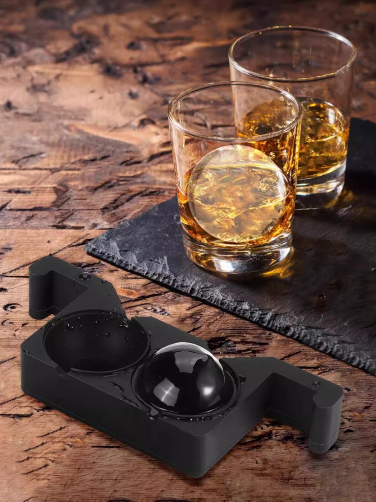 Silicone Ice Ball and Cube Mold Tray