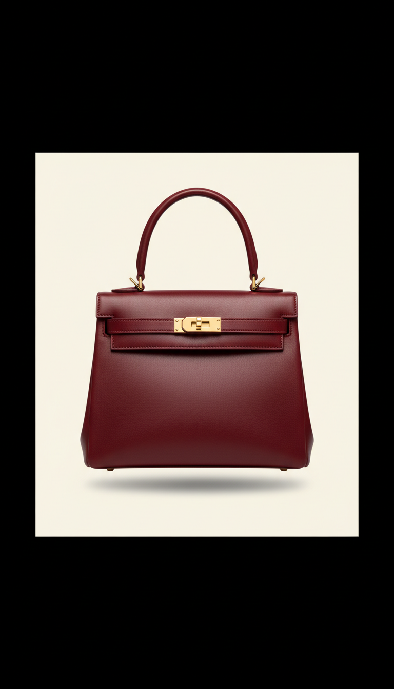 Bolso de cuero italiano estructurado
